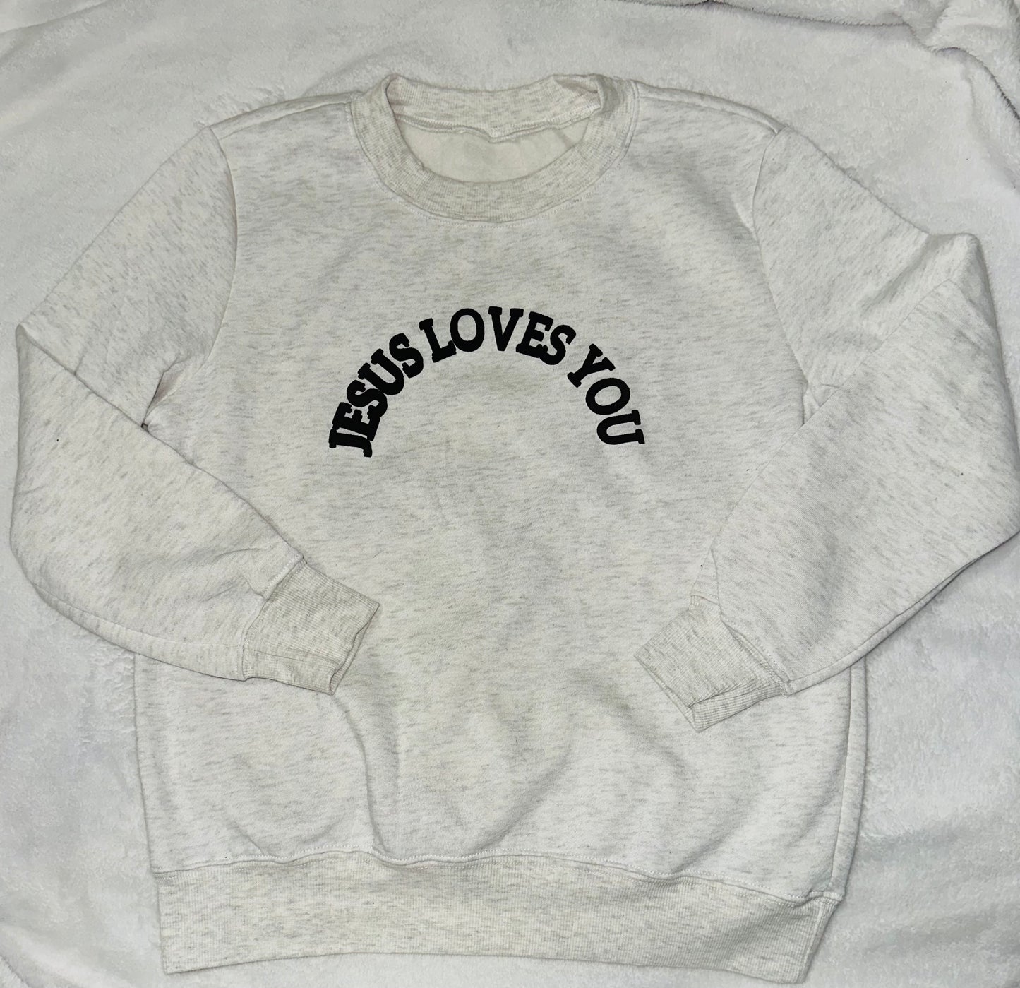 Jesus Loves You Puff Sweatshirt