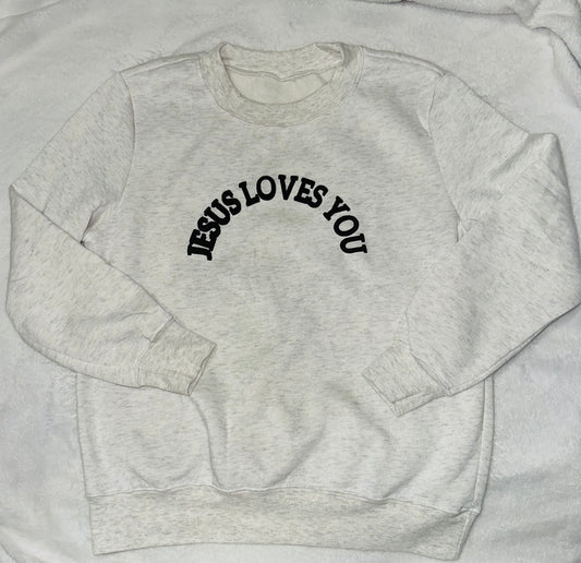 Jesus Loves You Puff Sweatshirt