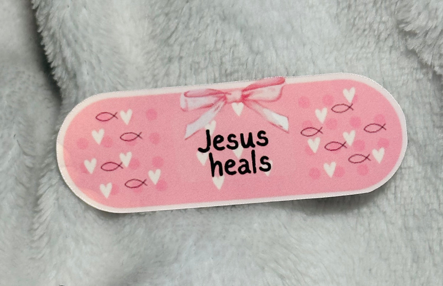 New! Jesus Heals Bandage sticker