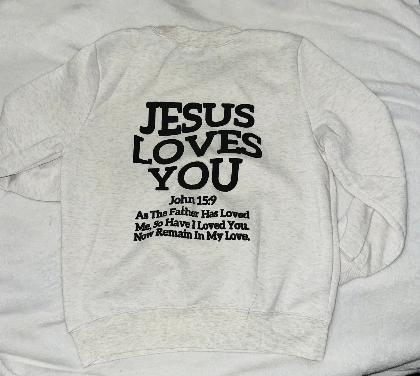 Jesus Loves You Puff Sweatshirt