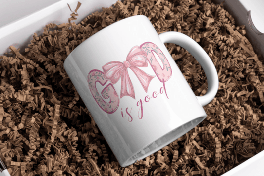 New! Girly God is Good Mug