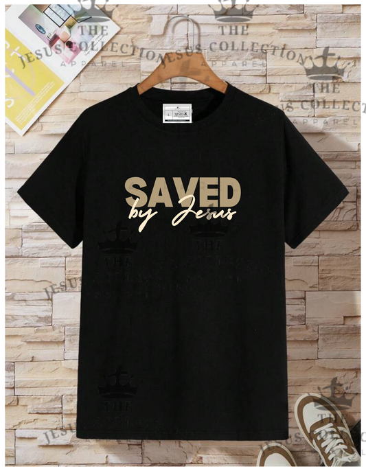 New! Unisex Saved by Jesus cream