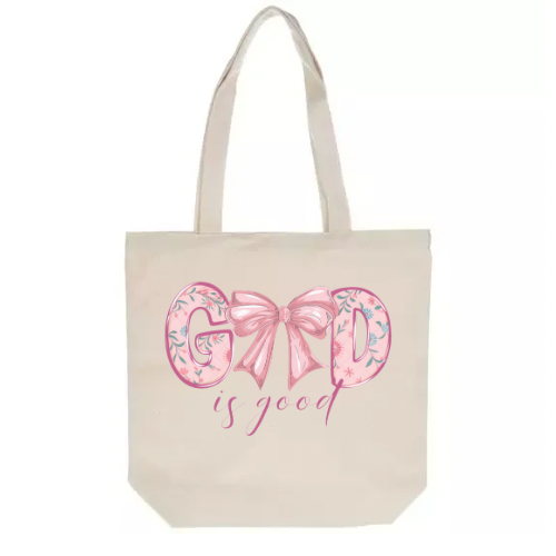 New! Girly God is Good tote